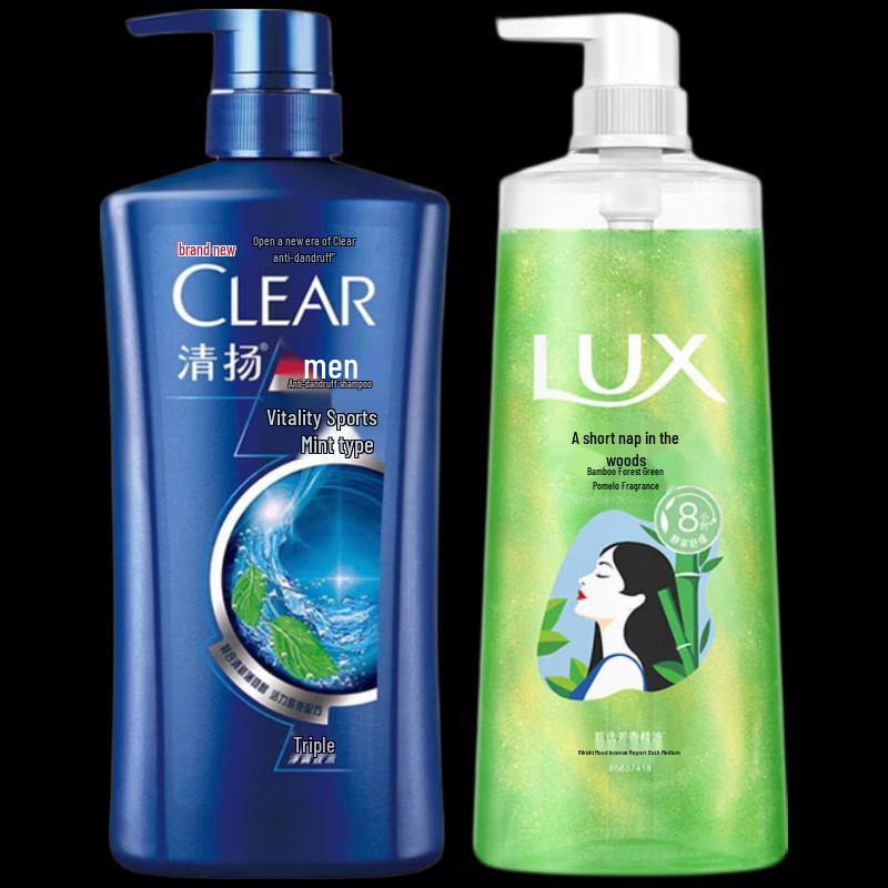 Набор Clear Men Active Sport Мятный Шампунь и Гель для душа Lux Бамбук и Помело