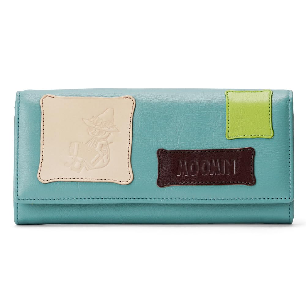 

Moomin Wallet Long Wallet Long Wallet Genuine Leather Patchwork [Moomin] [Official] No.82001 м ятний