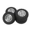 RC Car Tires High Elastic Rubber Wheel Accessory for MN99S MN82 MN168 Off Road Crawler 1