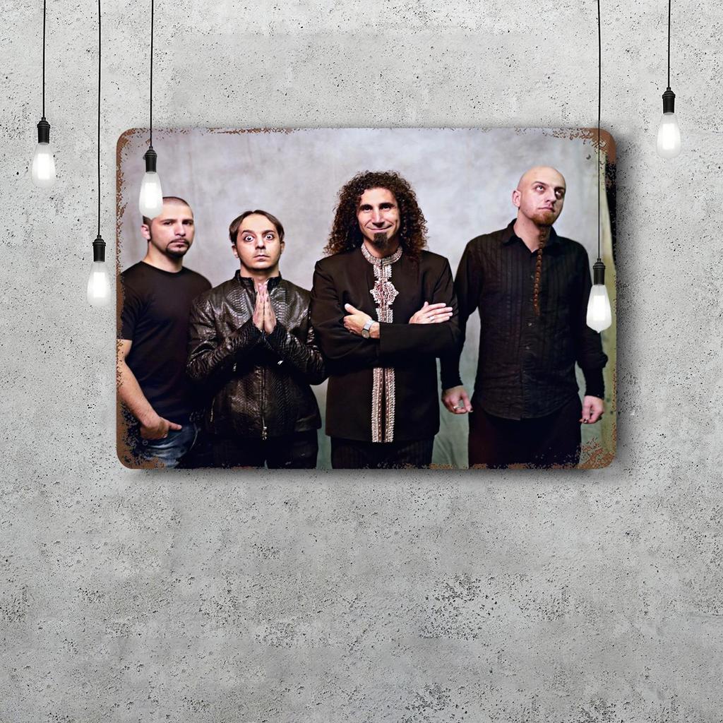System of a Down Band Funny Bar Metal Sign Retro Plaque Sign Alcohol Drinker Pub Club Man Cave Kitchen Wall Decoration