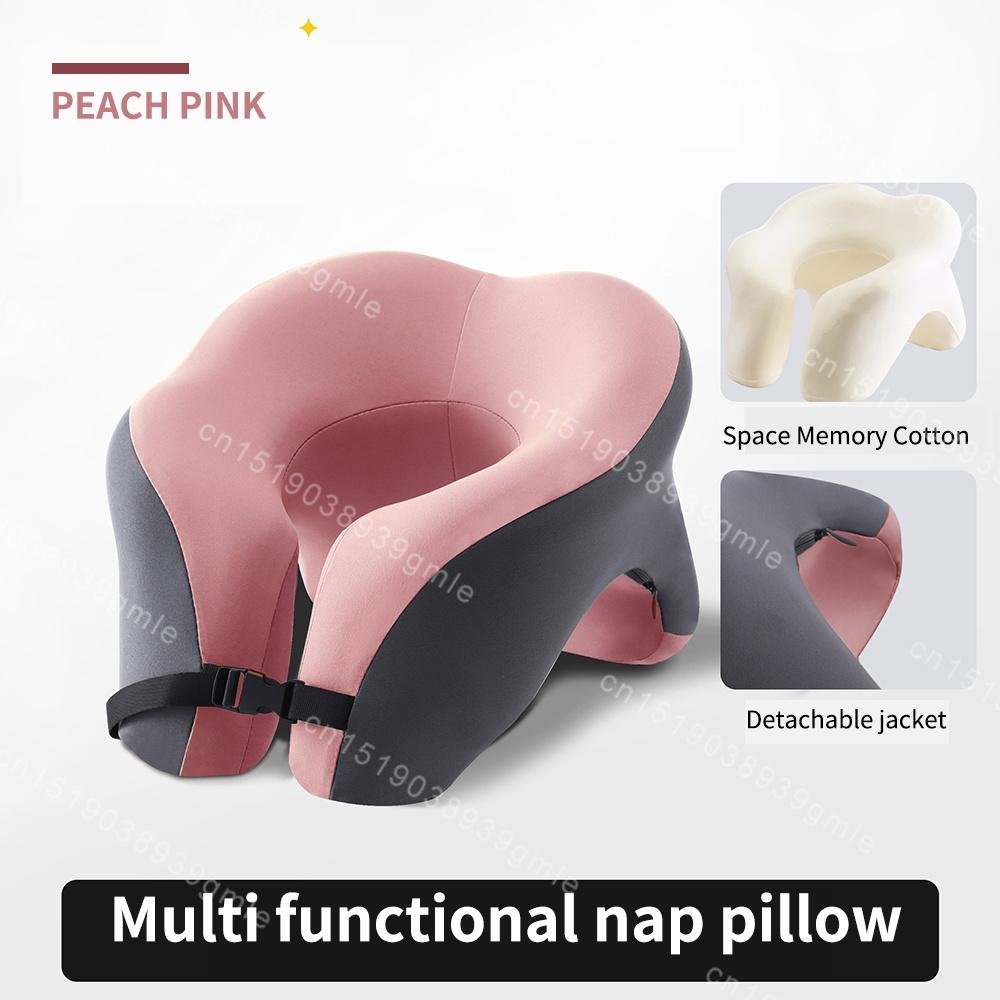 U-Shaped Memory Foam Pillow Face Cushion Ergonomic Head Neck Cervical Support Travel Office Nap Neck Guard Sleeping Pillow
