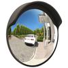 Miroir de traffic convexe d'extérieur Noir 45 cm Polycarbonate