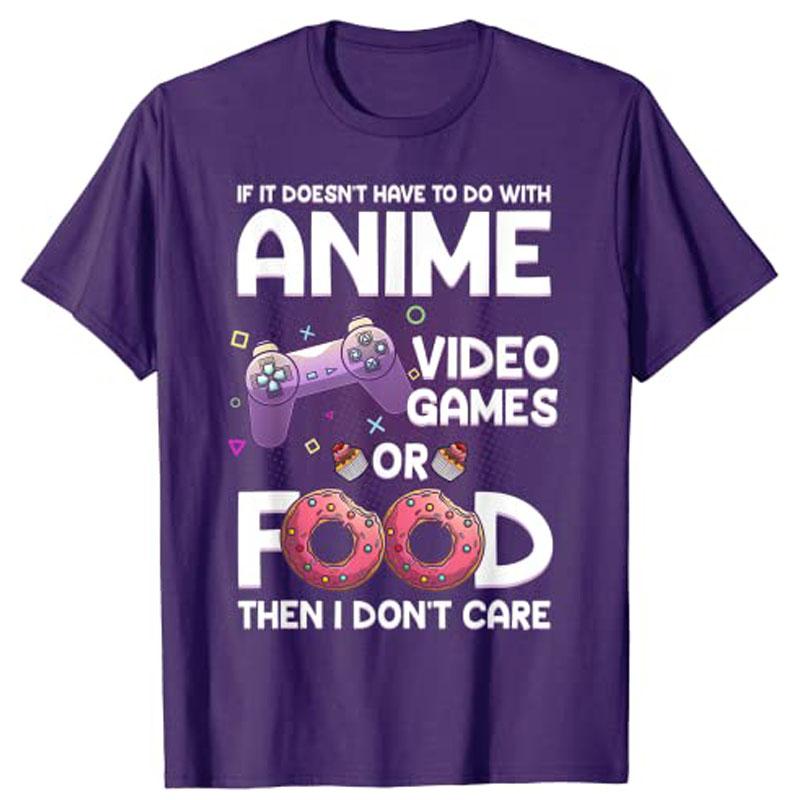 Anime Art for Women Unisex Teen Boys Gamer AnimeLovers TShirt Life Style Tee Tops Video Game Cartoon Unisexga Graphic Clothing Gift