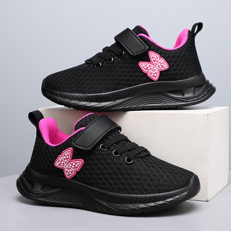 New Fashion Classic Girls Running Shoes Pink Kids Sneakers for Basket Breathable Mesh Tennis Shoes Children School Sport Shoes