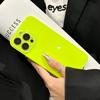 Glossy Solid Color Phone Case For iPhone 17 16 15 14 13 12 11 Pro Max Tempered Hard Glass Back Cover