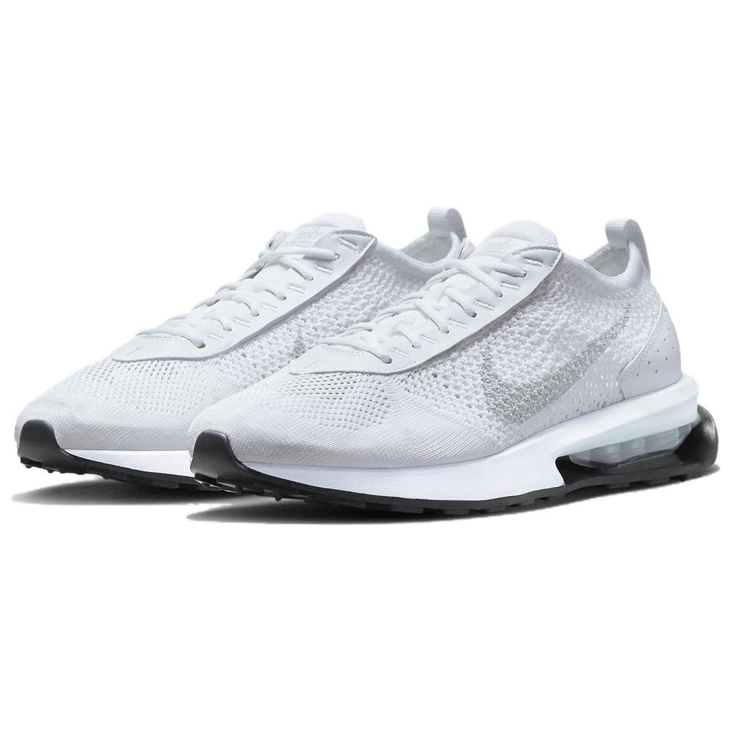Nike Air Max Flyknit Racer Next Nature Pure Platinum Men Sneakers White Black FJ4002-100