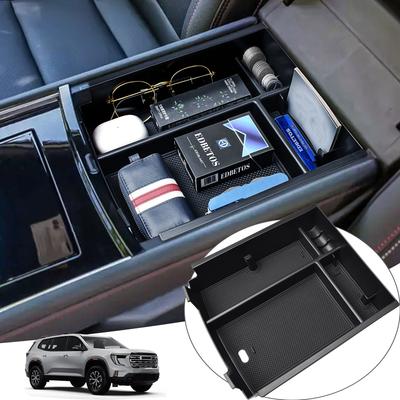 For 2024 2025 GMC Acadia & Chevy Traverse Armrest Box Storage Car Center Console Organizer Interior Tray Secondary Accessories