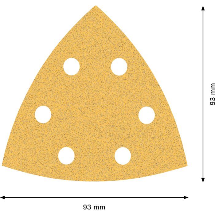 Feuilles abrasives - BOSCH - Expert C470 - 50 feuilles - G 80 - 93x93mm