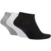 Nike Ankle Socks Unisex 3 Pack Gray/White/Black SX4705-901