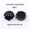 Hub Caps Hot For Audi 4pcs 60mm 61mm 68mm 69mm Audi Hub Caps Car Wheel Center Caps For Audi A1 A2 A3 A4 A5 A6 A7 A8 S3 S6 Q3