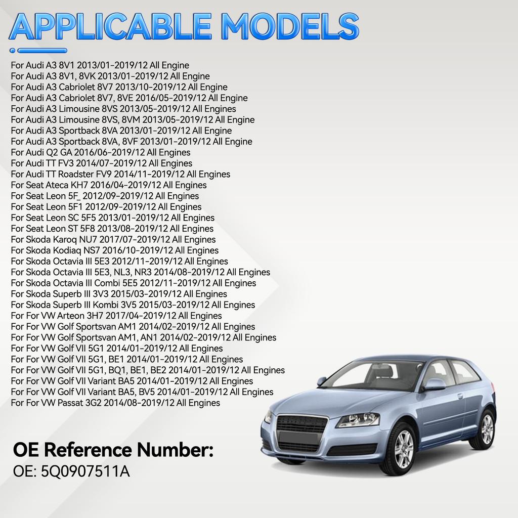 HVAC Heater Blend Air Door Control Actuator For A3 A4 Q2 TT Seat Ateca Leon Skoda Karoq Octavia VW Arteon Golf Passat Tiguan Touran 5Q0907511A