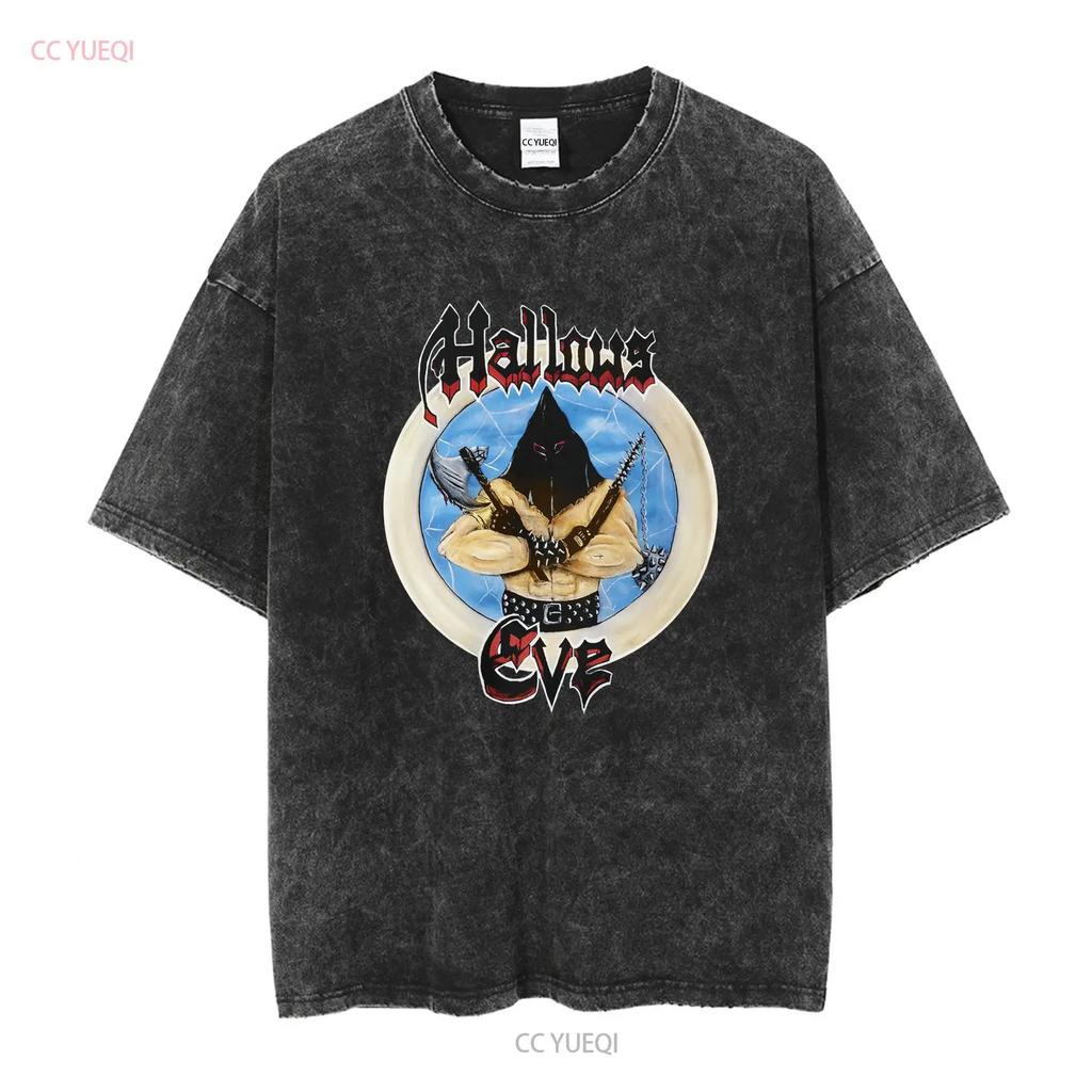 Limited New Hallows Eve Tales of Terror American Heavy Metal Music T Shirt S 4XL vintage Washed Unisex Slightly homme