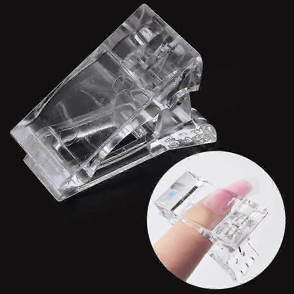 10 Pcs Nail Tips Clip For Quick Building Poly Uv Builder Gel Assistant,reusable