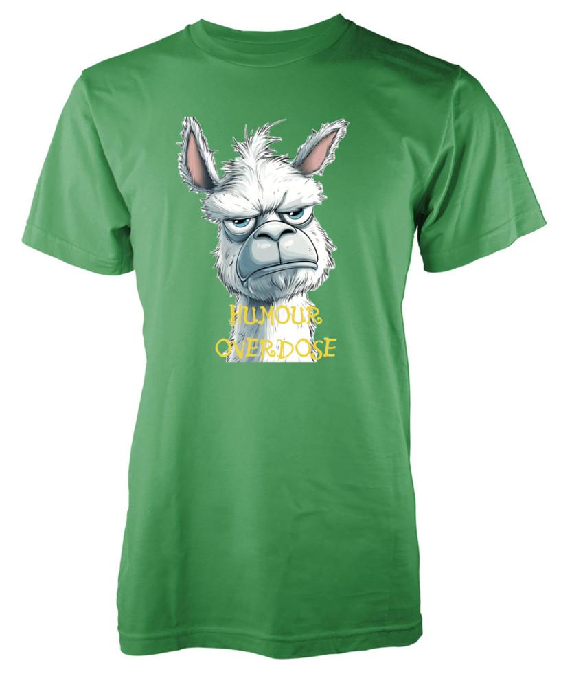 

Custom Funny T-Shirt Humour Overdose Comical Llama Shirt Personalised Kids Gift 4XL