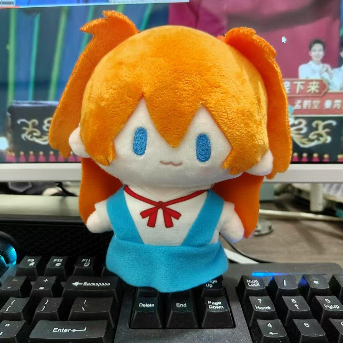 Japanse Anime Rei Ayanami Shinji Ikari Q Versie Staande Houding Pluche Pop Schoudertas Hangend Ornament Vriend Verjaardagscadeau