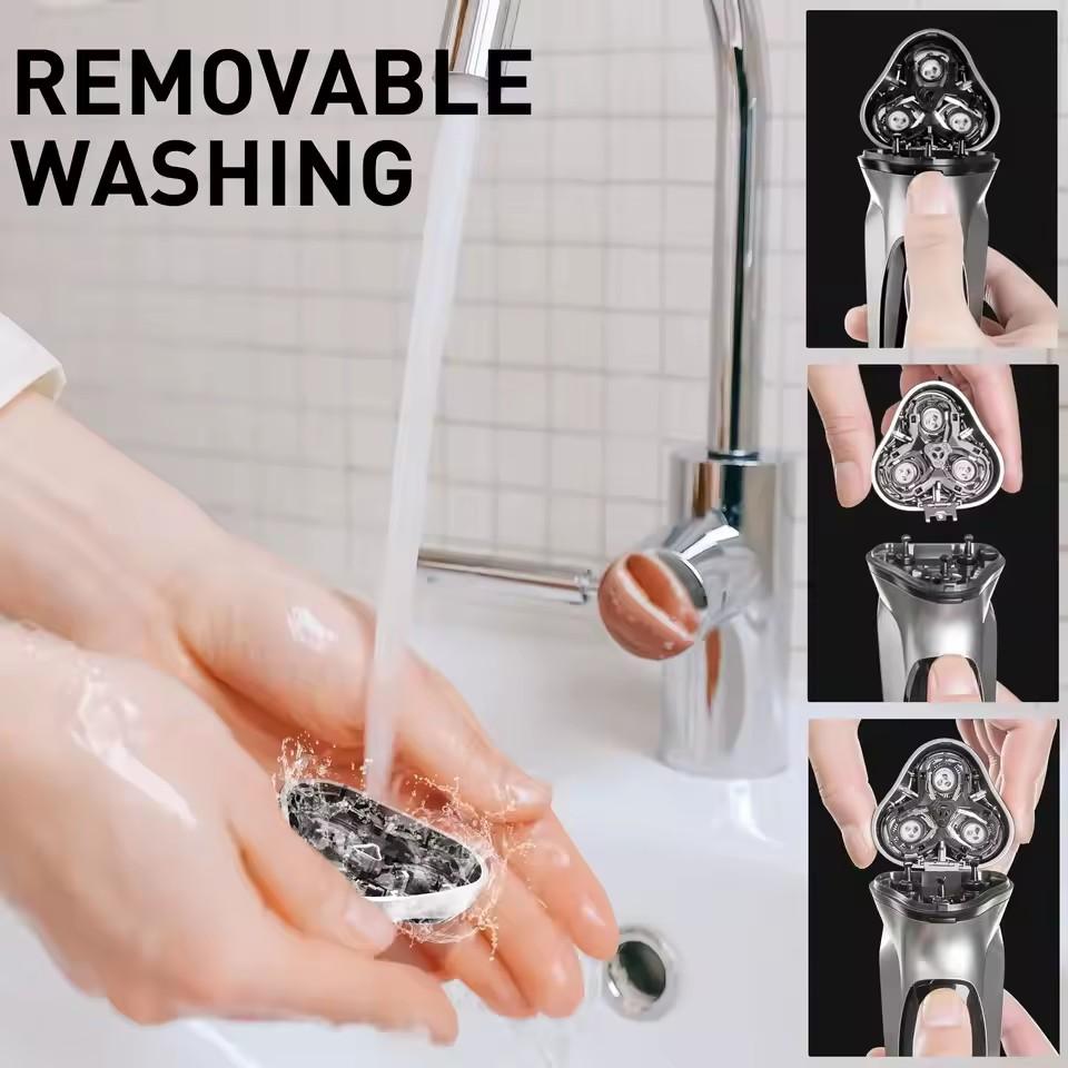 Xiaomi ENCHEN Blackstone Elektrorasierer für Männer, dreifach schwebende Klingenköpfe, Rasierapparate, Bartschneider