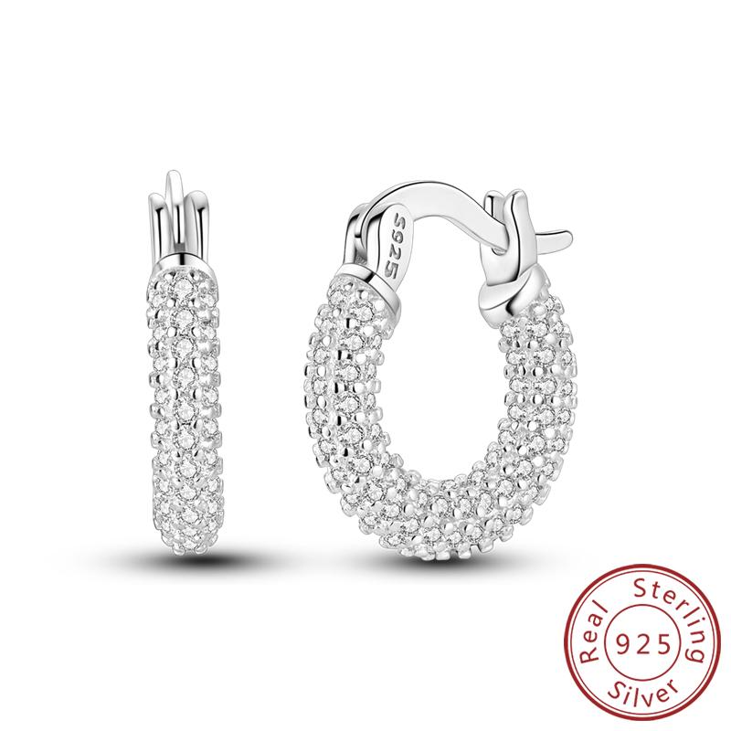 925 Silver Earrings Starry Pearl Devil Eye Simple Drop Stud Hoop Earrings for Women Girl Fashion Jewery Accessories