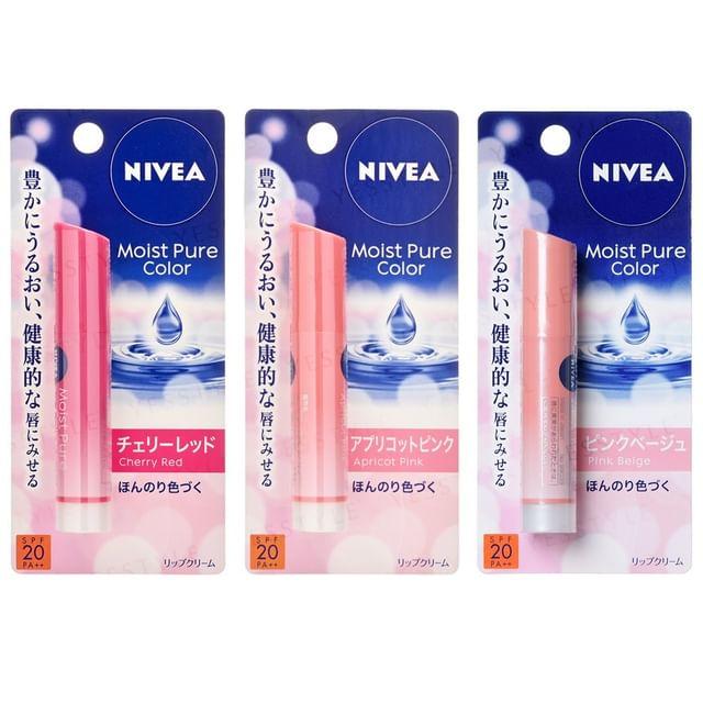 Nivea Япония - Увлажняющий бальзам для губ Pure Color SPF 20 PA++ Apricot Pink