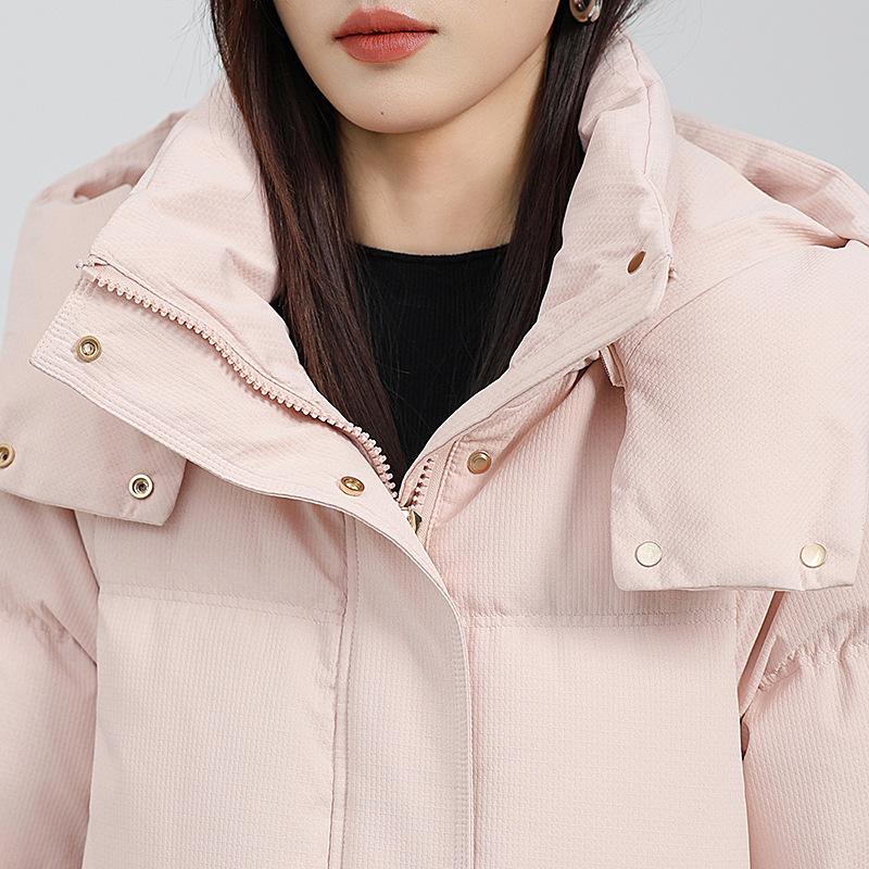 Genuine brand down jacket women's medium and long models, extremely cold and super thick winter new models, over-knee long hooded thickened winter jac