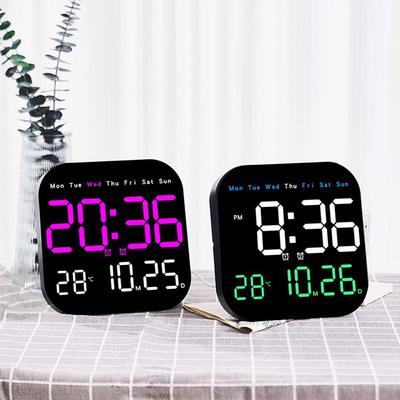 Wall-mounted Digital LED Clocks Temperature Display Table Clock Electronic Wall Clock  for Bedroom