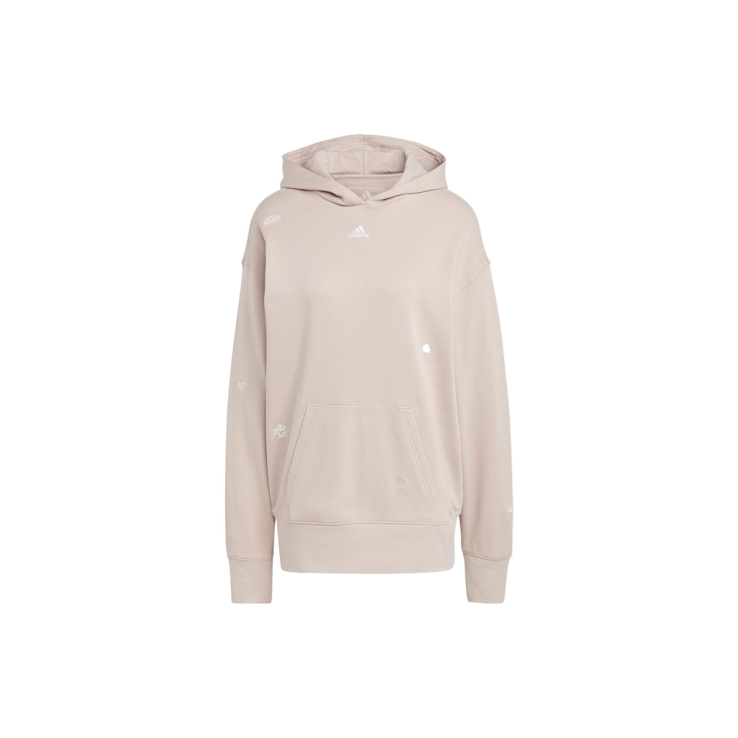 (WMNS) adidas Relaxed Hoodie Asia Sizing Beige Women s IC8684 XL