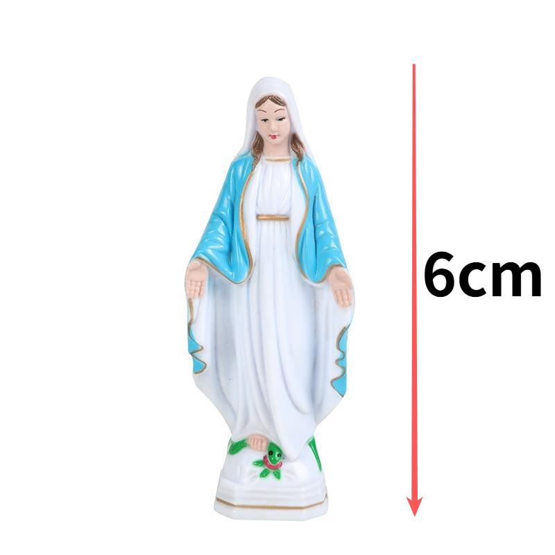 Virgin Mary Plastic Statue Handmade Catholic Virgin Mary Statue Christmas Home Decoration Christmas Gifts