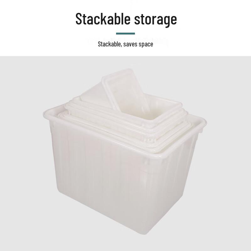 50L White PP Multipurpose Storage Tank with Lid