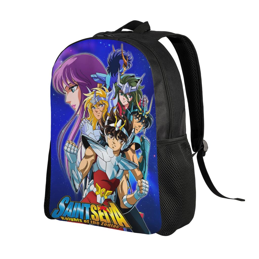 Saint Seiya Backpack Ita Bag  Mochila Daily High School Zipper Closure Rucksack