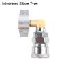 1Pcs Straight Through/Integrated Elbow Pneumatic Connector Silver Metal Air Tank Adapter Truck Dust Blower Parts Pipe Fitting