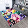Cute cartoon theme Sailor Moon Tsukino Usagi cartoon rug Multifunctional household anti-slip decorative door mat, outdoor floor mat, and carpet Y14