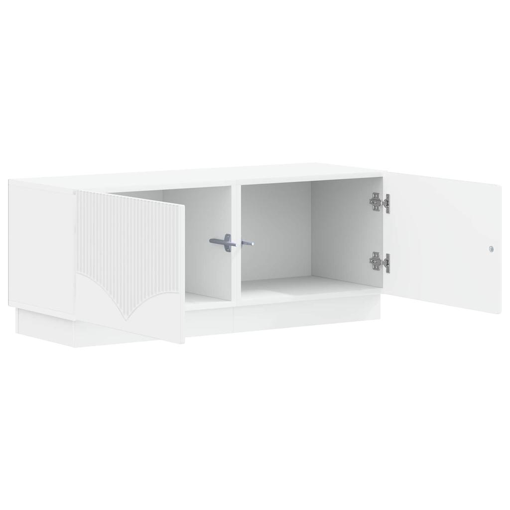 TV Cabinet White Engineered Wood