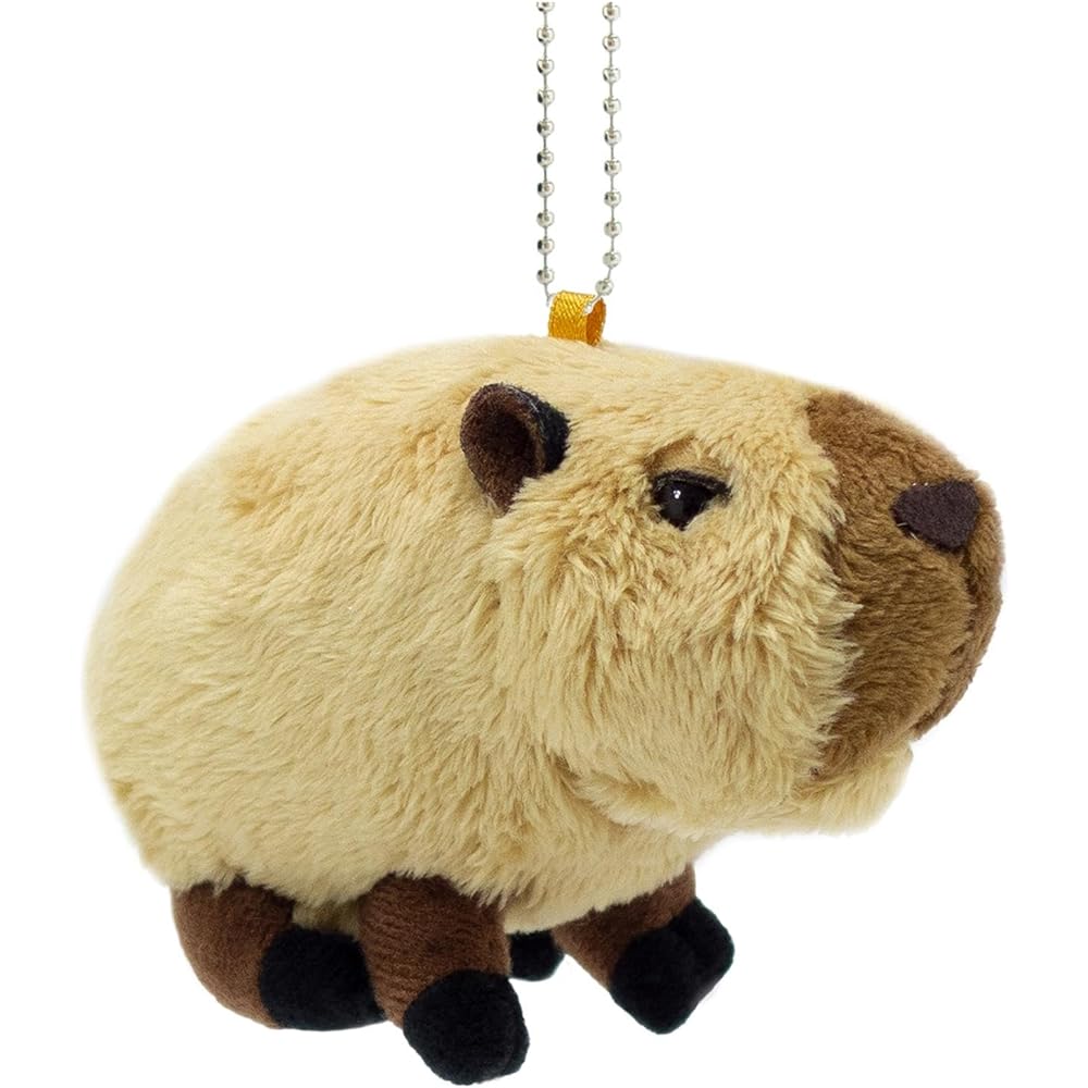 Yoshitoku Capybara Mascot 10.11 X 6.71 X 4.7cm Plush Toy