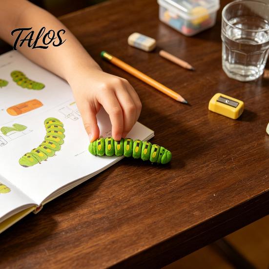 3D-gedrucktes Raupen-Spielzeug 1/5/10 Stück Figur, Bewegliche Gelenke Fidget PLA-Spielzeug, Realistische Gelenkige Insektenfigur zur Stressbewältigung Modell