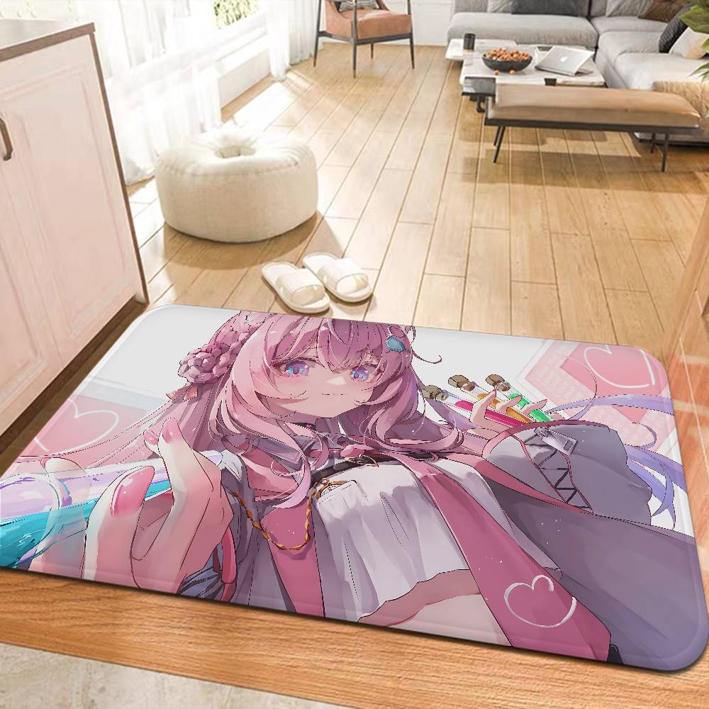 Hakui Koyori Anime Bathroom Mat Anti-slip Absorb Water Long Strip Cushion Bedroon Mat Welcome Doormat
