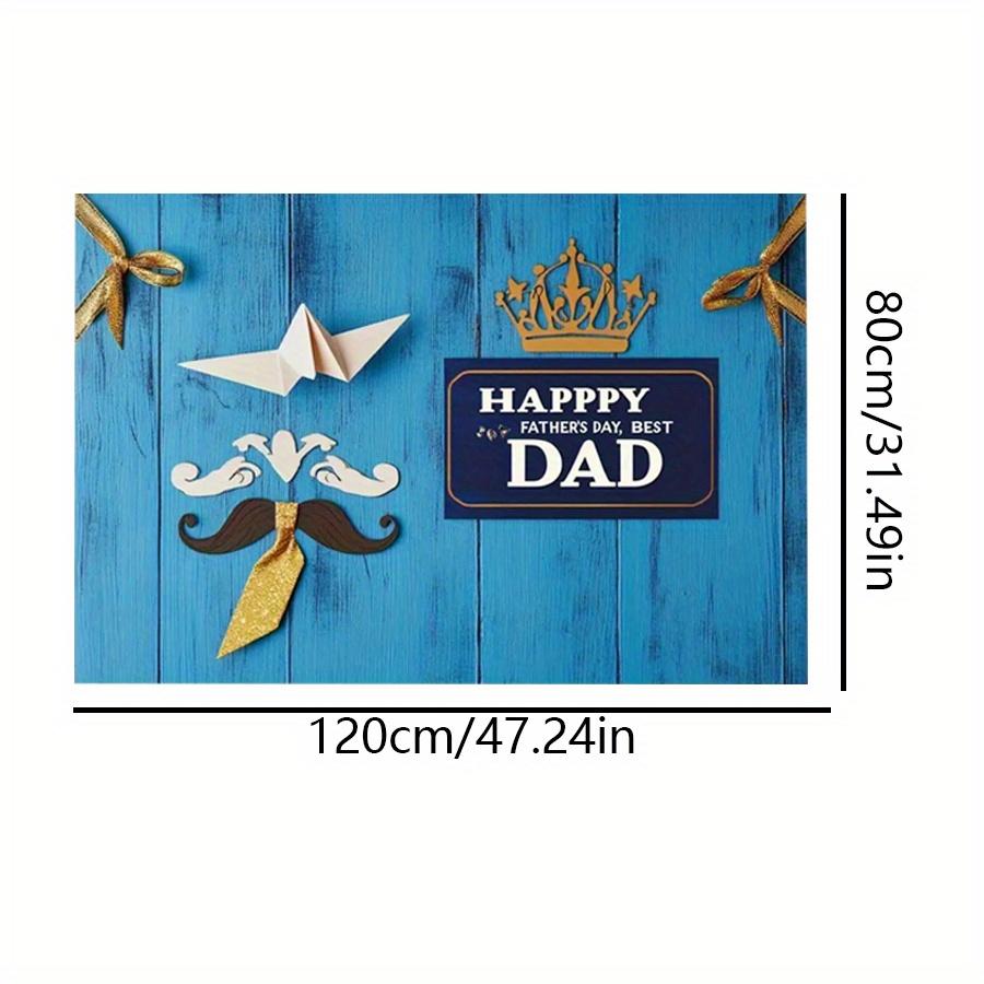 

1 шт., баннер для вечеринки ко Дню отца из полиэстера, универсальный декор для свадеб, дней рождения, юбилеев, Рождества, Нового года, Дня святого Валентина, без электричества 120*80cm