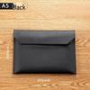 A4 Leather Korean Style Large Capacity Magnetic Snap File Folder