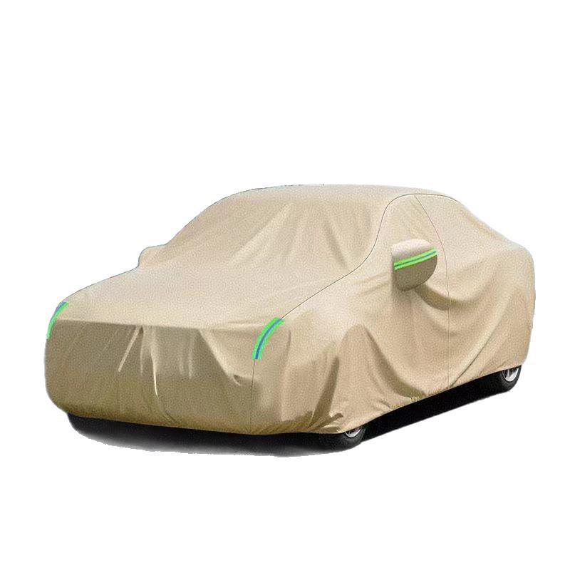 Universal All-Season Oxford Cloth Car Cover: Sun, Rain & Dust Protection with Heat Insulation & Sun Shade