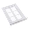 Handmade Wood Window Furnishings for Doll Room/ Bedroom/ Dining Room, 3pcs Set