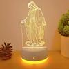 3D Taoist LED Night Light, USB Powered, Bedroom Bedside Desktop Decoration Light, Gift Light for Ramadan or Festivals