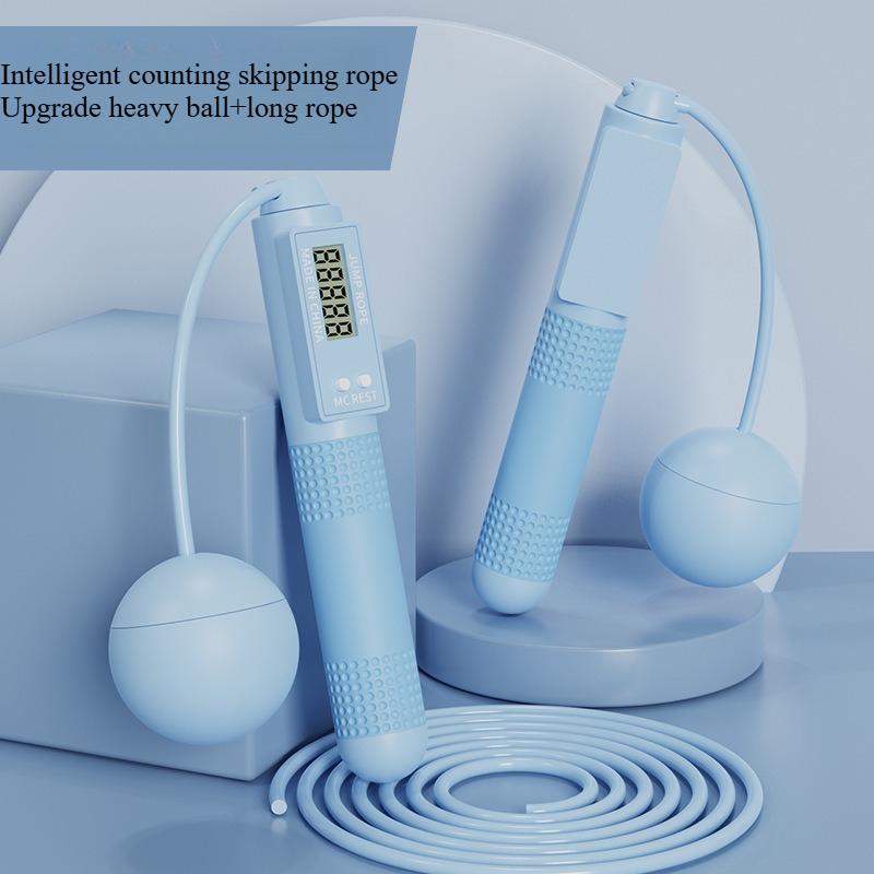 Fitness shaping weight loss exercise adult fat burning weight bearing counting skipping rope