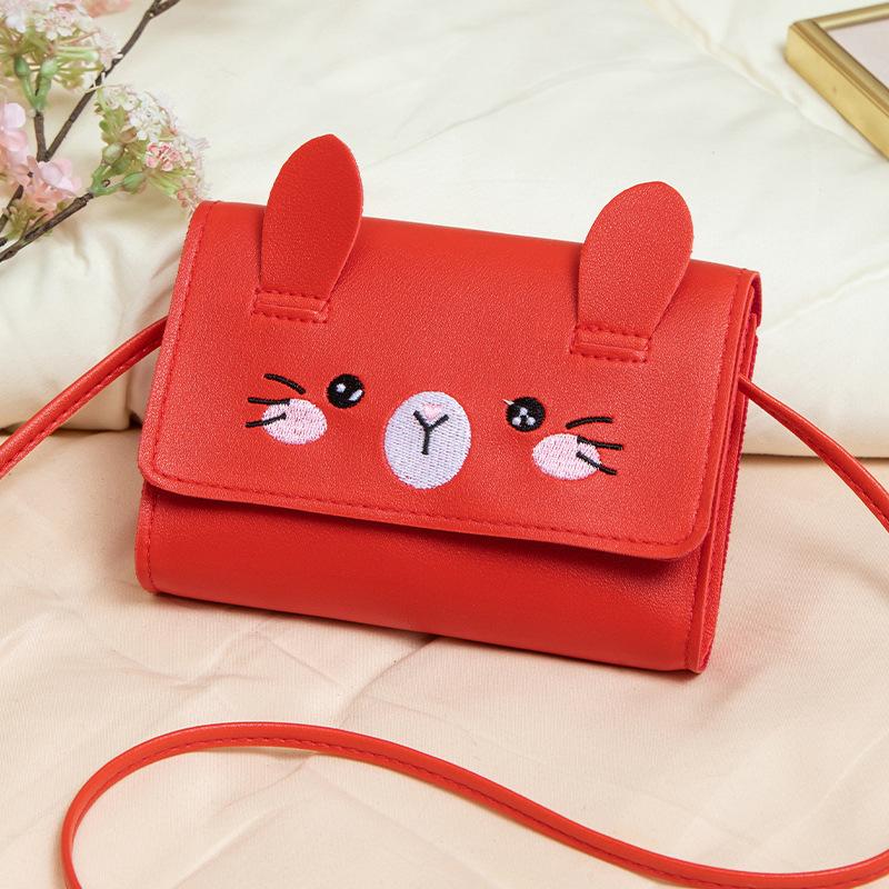 Fashion cute oblique span bag mall bag new embroidered cat change bag gift small bag