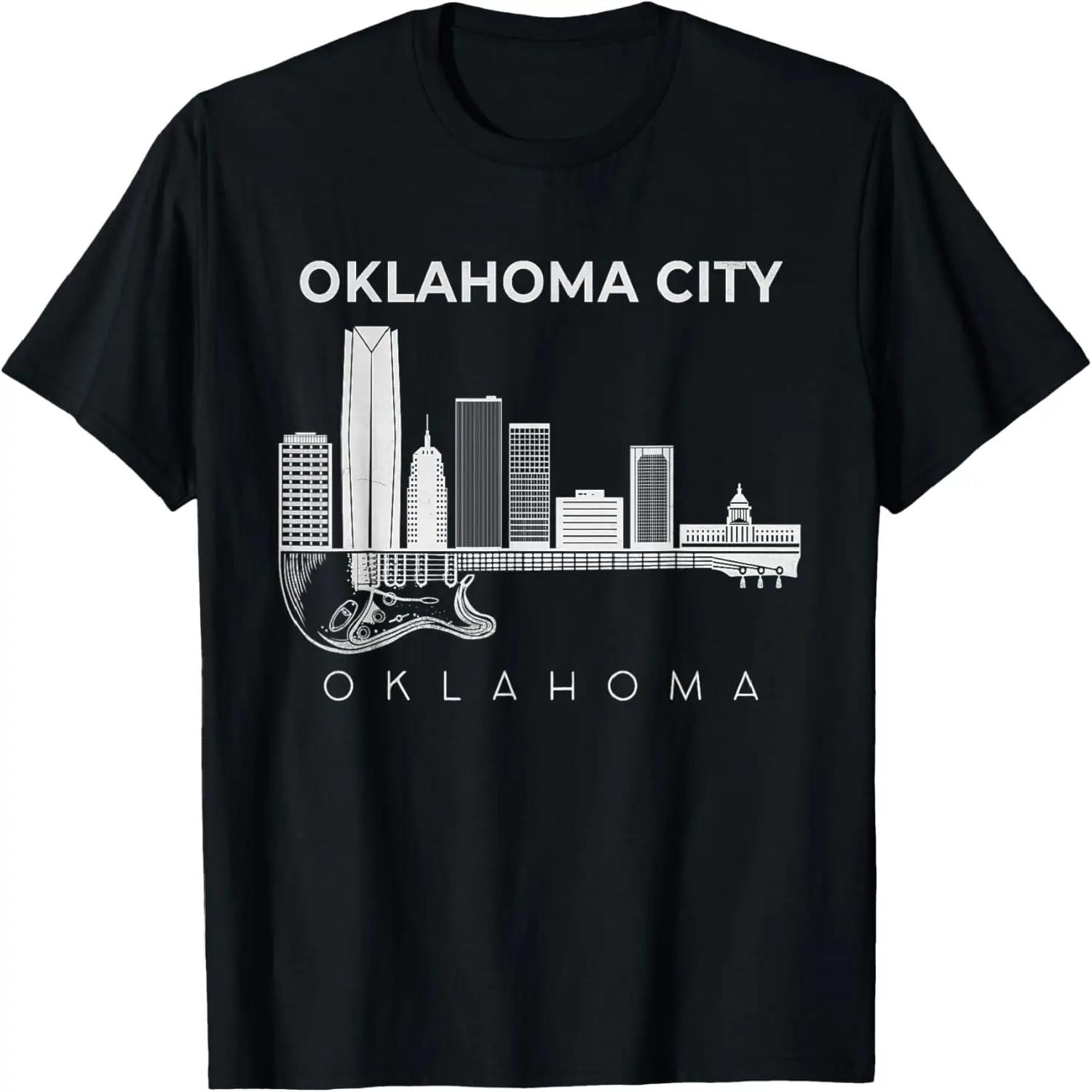 Oklahoma Souvenir Men Music Guitar Souvenir Oklahoma City T-Shirt S чёрный