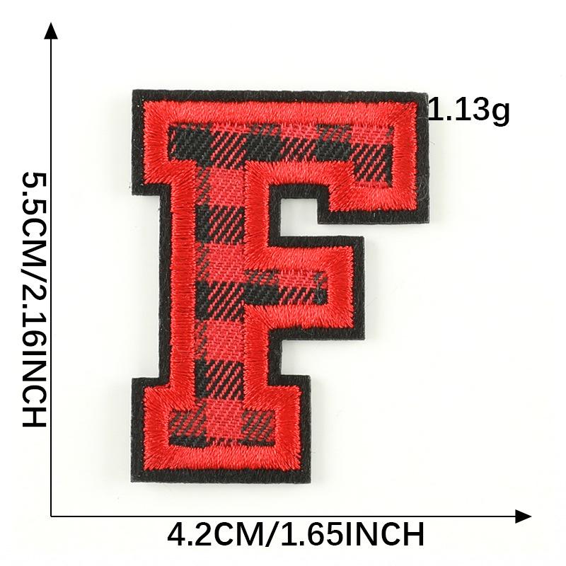 Computer Embroidery Label Cloth Embroidery English Alphabet Embroidery Badge Sticker Clothing Accessories Hat Accessories Patch Cloth Sticker