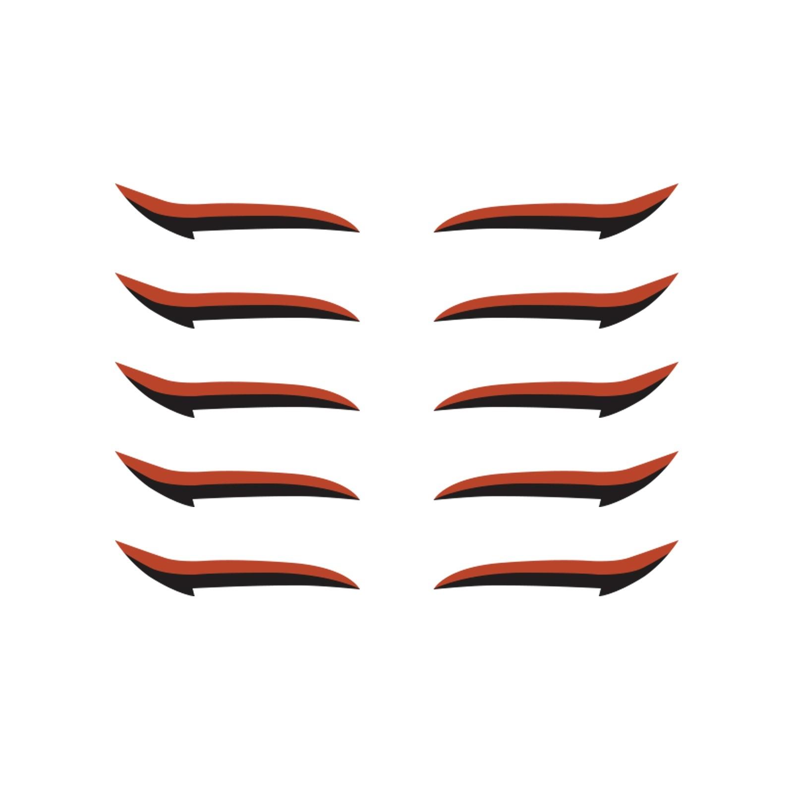 

5 пар многоразовых наклеек для век, мгновенный контур, крылатая крышка, косметическая легкая процедура красный