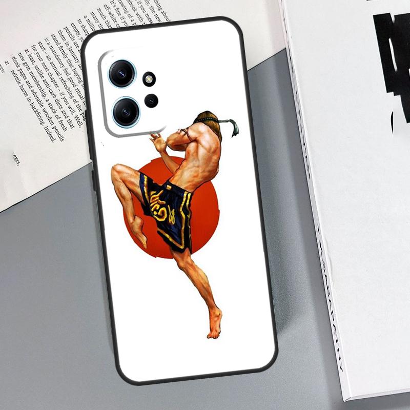 Muay Thai Knee Case For Xiaomi Redmi Note 15 Pro 10 11 12 13 14 Pro Cover For Redmi 15C 15 14C 10C 12C 13C