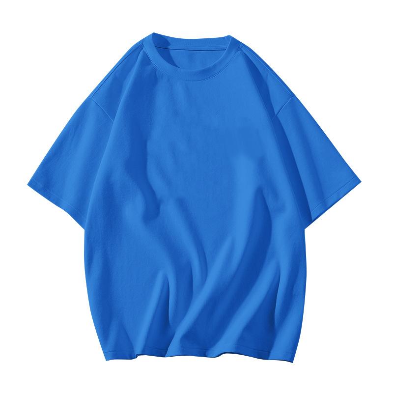 Sommer Übergroßes T-Shirt Herren Damen Unisex Koreanisch 210G Baumwolle Kurzarm Basic T-Shirt Locker Oberteile Unifarben Hip Hop Y2K T-Shirts