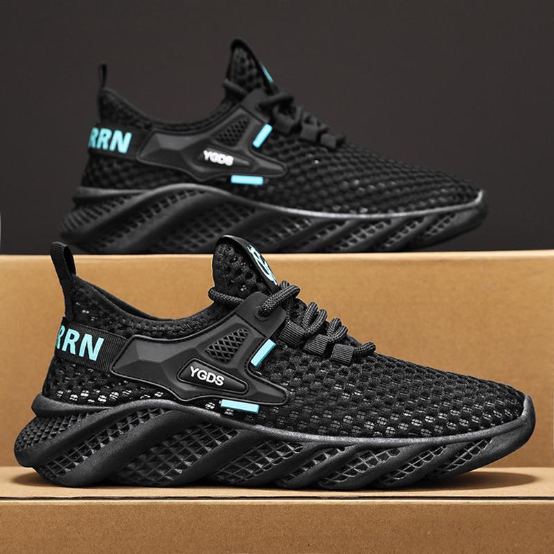 Neue Mode Herren Frühling und Sommer Low Top Bequeme Schuhe Atmungsaktive Freizeitsneaker