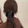 Flat Hair Claw Clip Arc Shaped Hair Barrettes Vintage Hairpin  for Women