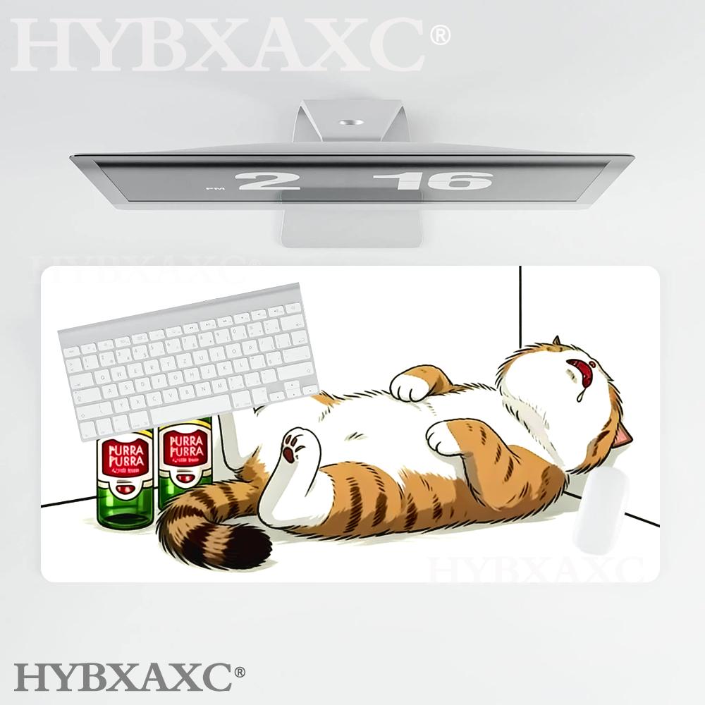 HYBXAXC Коврик для мыши с чернильным котом Каваи  Прочный резиновый коврик для мыши Противоскользящий Стабильный Гладкий коврик для стола для компьютерной клавиатуры Домашний офис 800x400x2mm