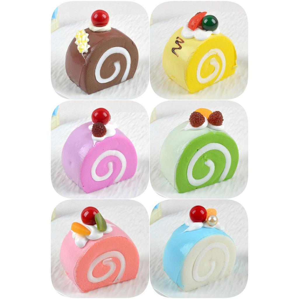 Soft Rollback Cake Fridge Magnets Convenient Storage with Magnetic Design Ideal for Family Gatherings for Whiteboards